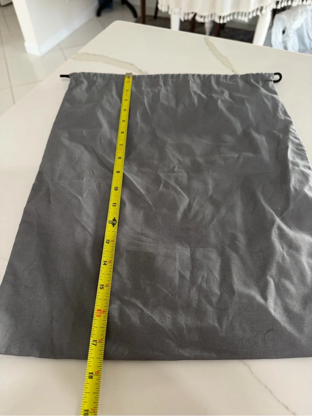 Balenciaga DustBag Drawstring Cotton Gray 17.5 X 14 Purse, Shoes, Wallet, Hat